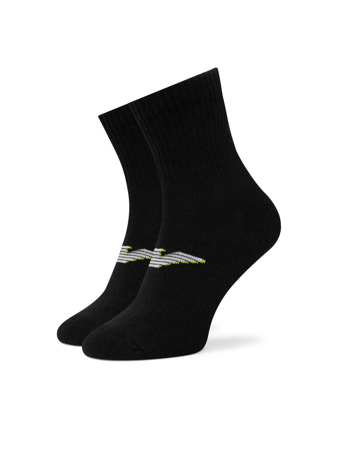 Emporio Armani 2er-Set niedrige Herrensocken Emporio Armani EM000540 AF12299 MC005 Schwarz