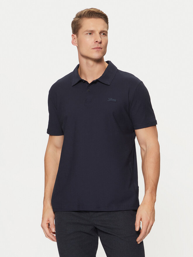 Guess Guess Poloshirt M4YP31 KCD60 Dunkelblau Regular Fit