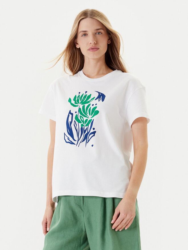 United Colors Of Benetton United Colors Of Benetton Camiseta 3BL0D10AK Blanco Regular Fit