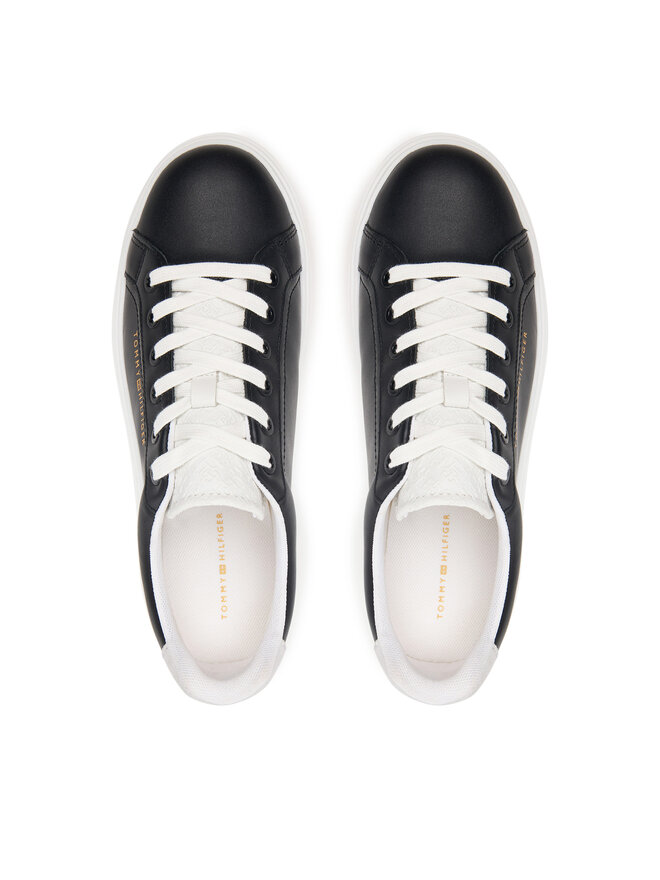 Tommy Hilfiger Sneakers Tommy Hilfiger Th Feminine Platform Monogram FW0FW09594 Schwarz