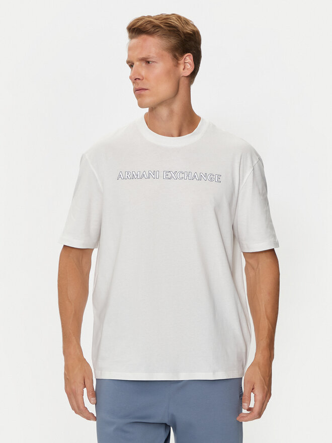 Armani Exchange Armani Exchange Camiseta 6DZTBD ZJ3VZ 1116 Blanco Regular Fit