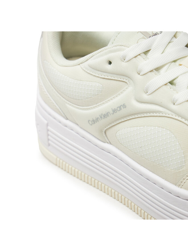 Calvin Klein Jeans Снікерcи Calvin Klein Jeans Bold Platf Low Lace Mix In Mtl YW0YW01471 Бежевий