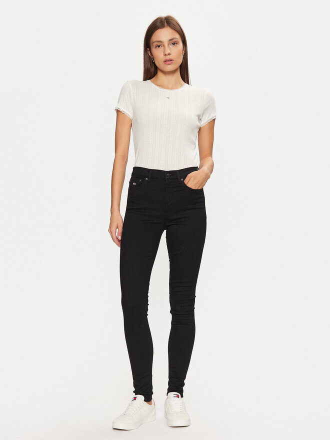 Tommy Jeans Tommy Jeans Marškinėliai DW0DW19493 Écru Slim Fit