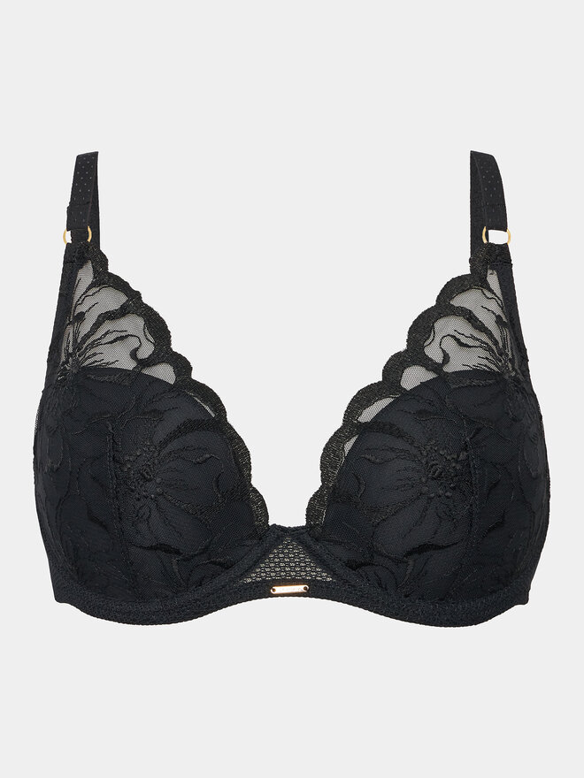 Chantelle Chantelle Бюстгальтер з підкладкою Fleurs C12M20 Чорний