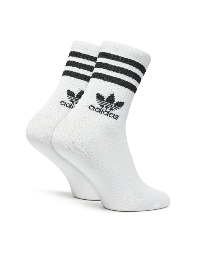 adidas Zestaw 3 par wysokich skarpet unisex adidas Mid Cut Crew IL5023 Kolorowy