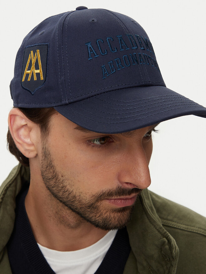 Aeronautica Militare Czapka z daszkiem Aeronautica Militare Cappellino 242HA1181CT2848 Granatowy