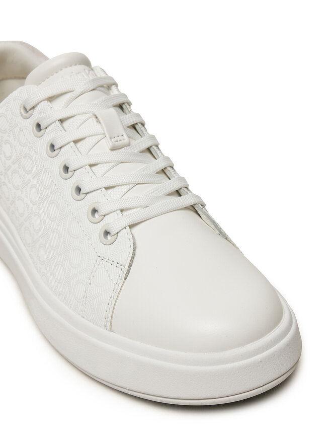 Calvin Klein Sneakers Calvin Klein Cupsole Lace Up Mono HW0HW02445 Alb