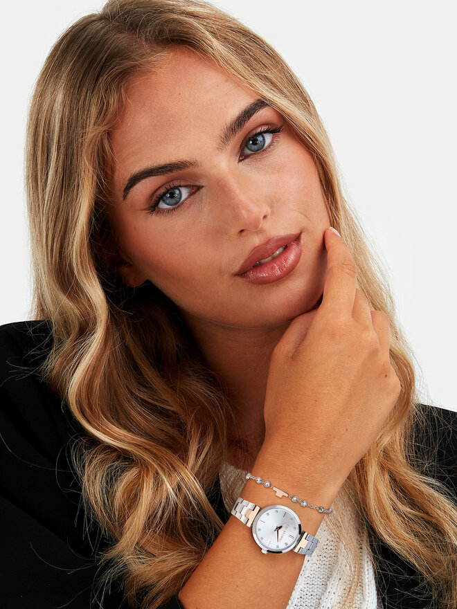 Trussardi Pulksteņa un rokassprādzes komplekts Trussardi R2453164508 Sudraba