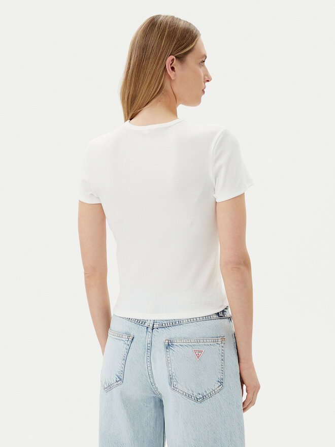 ONLY ONLY T-Shirt Daniella 15350554 Λευκό Slim Fit