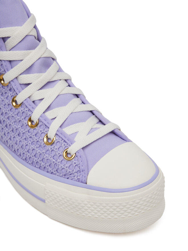 Converse Кеди Converse Chuck Taylor All Star Lift Platform Knit Kadın Mor A13644C Фіолетовий