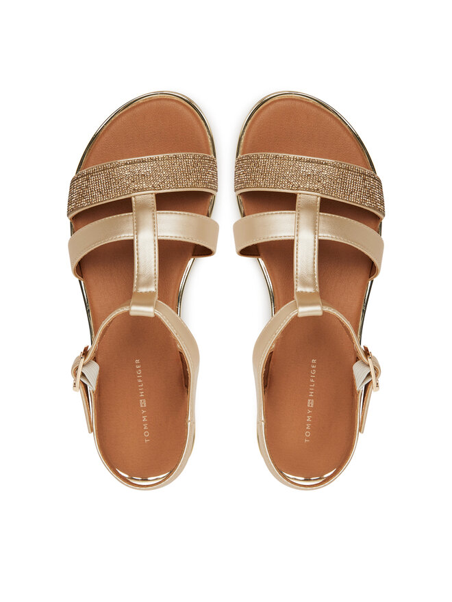 Tommy Hilfiger Sandale Tommy Hilfiger T3A2-33781-1372 S Zlatna
