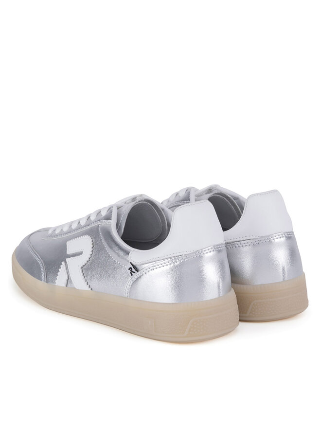 Rieker Revolution Lifestyle Sneakersy Rieker Revolution Lifestyle W2200-90 Srebrny