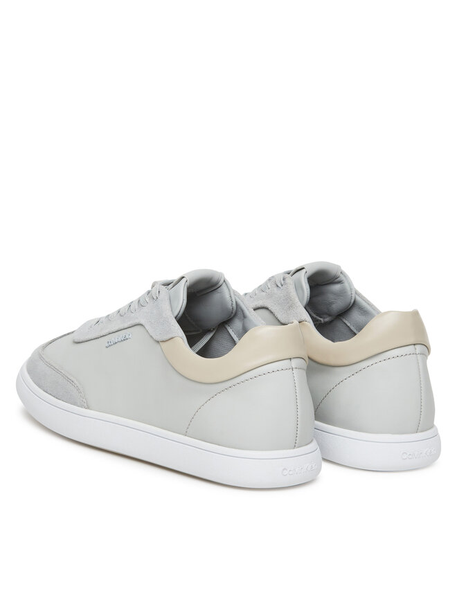 Calvin Klein Sneakersy Calvin Klein Cupsole Lace Up - Lth Sue Mix HW0HW02435 Szary