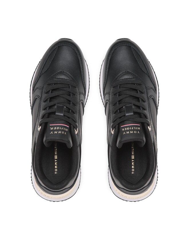Tommy Hilfiger Sneakersy Tommy Hilfiger Elevated Feminine Leather Runner FW0FW07108 Čierna