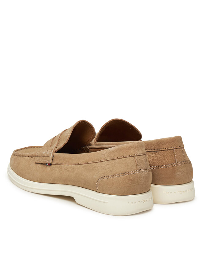 Tommy Hilfiger Μοκασίνια Tommy Hilfiger Nubuck P Loafer FM0FM05350 Μπεζ