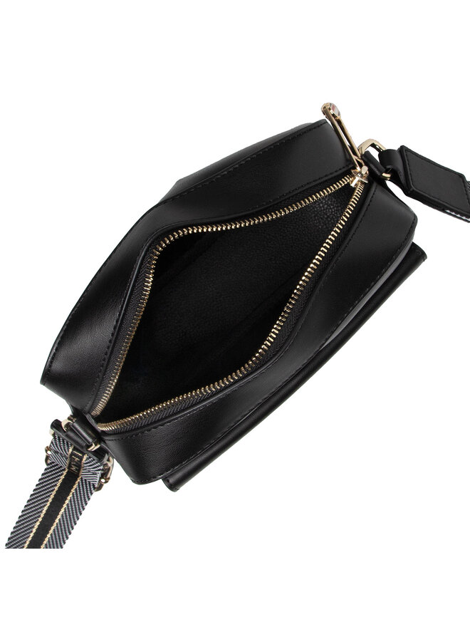 Tommy Hilfiger Táska Tommy Hilfiger Iconic Tommy Camera Bag Sign AW0AW10958 Fekete