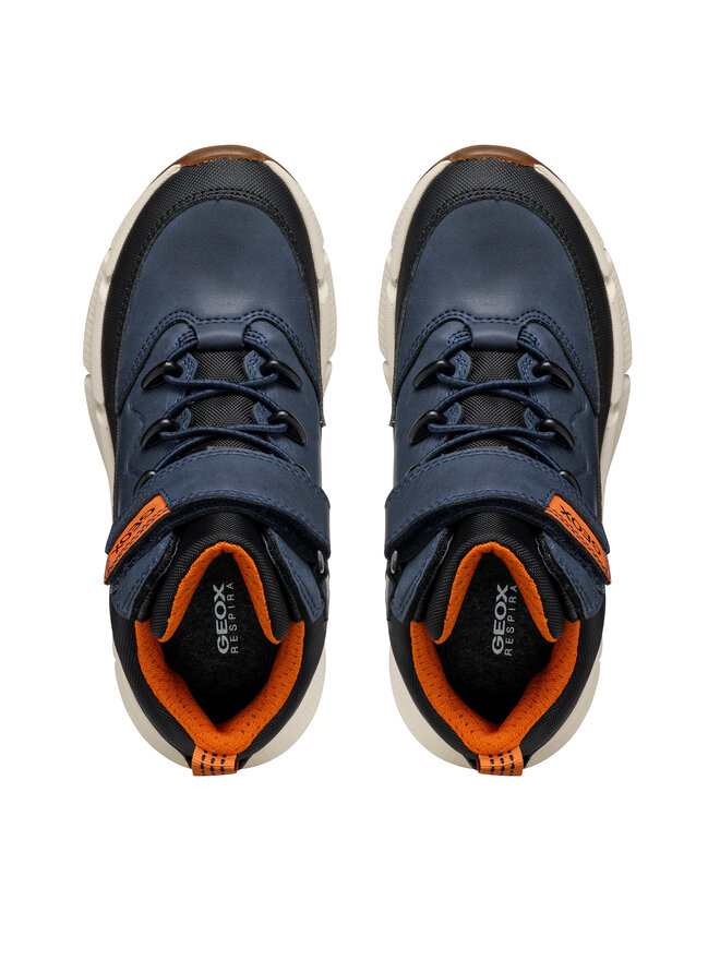 Geox Šnurovacia obuv Geox J Flexyper Plus Boy J36LCG 0MEFU C0045 S Tmavomodrá