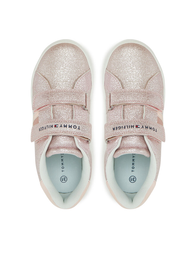 Tommy Hilfiger Αθλητικά Tommy Hilfiger Flag Low Cut Velcro Sneaker T1A9-33725-0745 S Ροζ