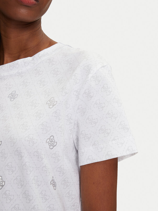 Guess Guess Camiseta V5GI16 I3Z14 Blanco Regular Fit