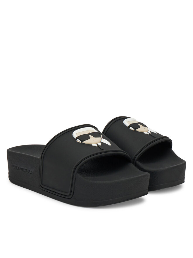 KARL LAGERFELD Şlapi KARL LAGERFELD Kondo Maxi KL80805A Negru