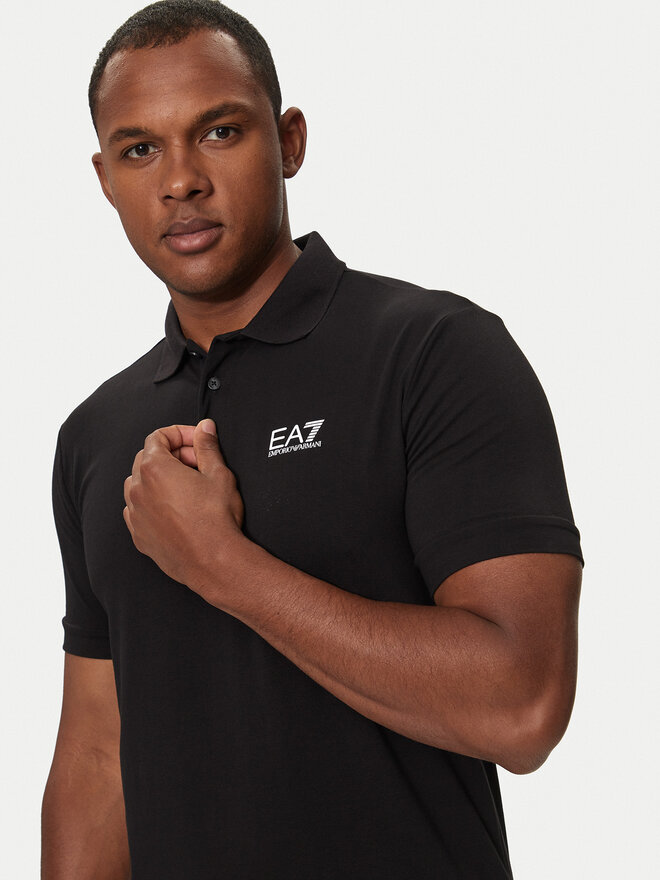 EA7 Emporio Armani EA7 Emporio Armani Поло 8NPF14 PJVQZ 1200 Чорний Regular Fit
