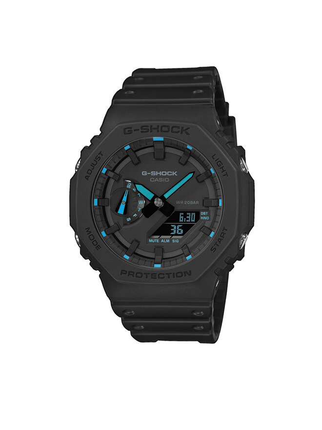 G-Shock Zegarek G-Shock Octagon Carbon Core Guard GA-2100-1A2ER Czarny