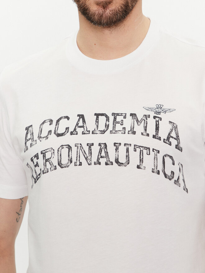 Aeronautica Militare Aeronautica Militare Camiseta 241TS2203J629 Blanco Regular Fit