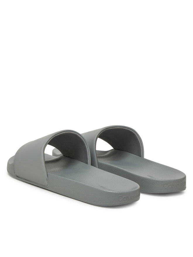 Calvin Klein Παντόφλες Calvin Klein Pool Slide W/ Ck Square HM0HM01754 Γκρι