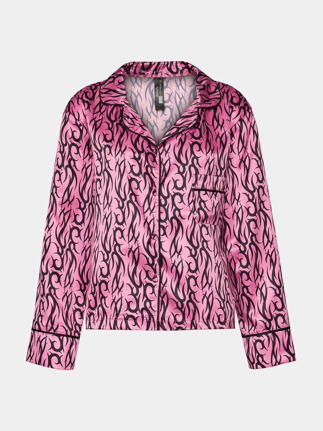 Bluebella Bluebella Pyjama-T-Shirt Bluebella X Ashley Williams Tattoo 42197 Rosa Regular Fit