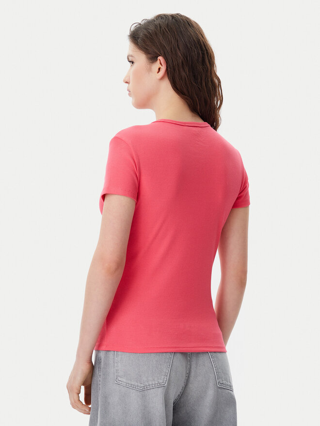 Tommy Jeans Tommy Jeans Marškinėliai Essential DW0DW17383 Rožinė Slim Fit