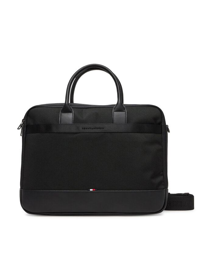 Tommy Hilfiger Taška na laptop Tommy Hilfiger Th Nylon Travel Computer Bag AM0AM13470 Čierna