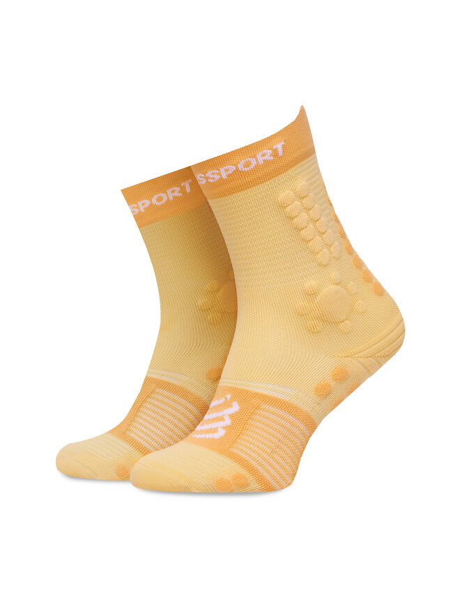 Compressport Skarpety wysokie unisex Compressport Pro Racing Socks v4.0 Trail XU00048B Żółty
