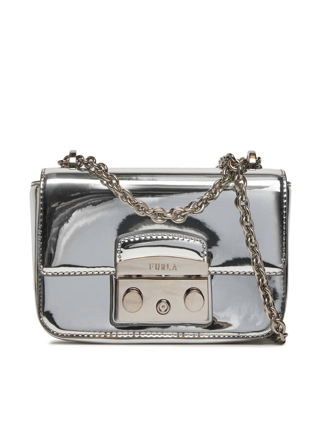 Handtasche Furla Metropolis Mini Crossbody WB00828 BX2052 Y3000 1057 Silberfarben eschuhe