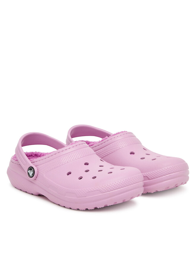 Crocs Natikače Crocs Classic Lined Clog 207010 Ružičasta