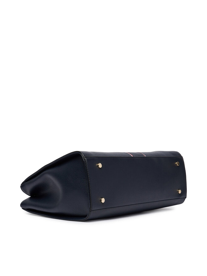 Tommy Hilfiger Handtasche Tommy Hilfiger Th Daily Satchel Corp AW0AW18644 Dunkelblau