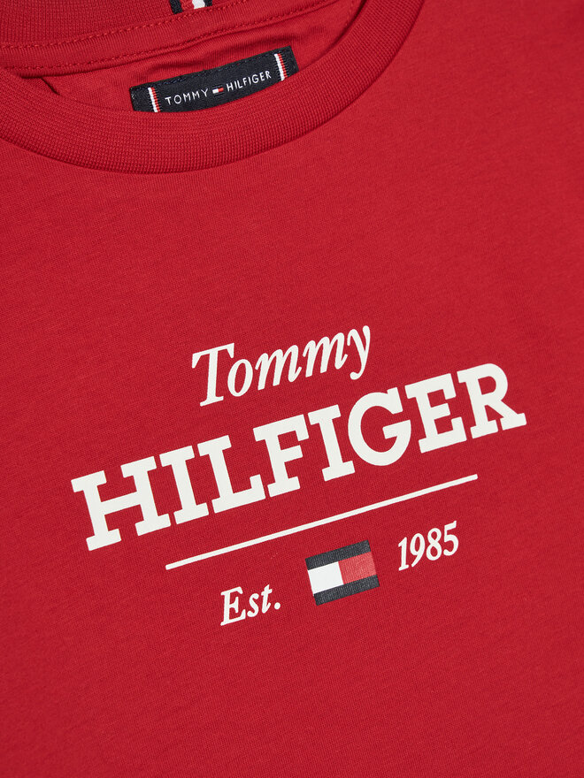 Tommy Hilfiger Tommy Hilfiger Póló KB0KB09356 S Piros Regular Fit