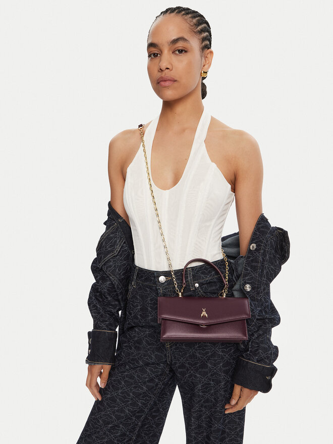 Patrizia Pepe Handtasche Patrizia Pepe 2B0032/L061-M536 Dunkelrot