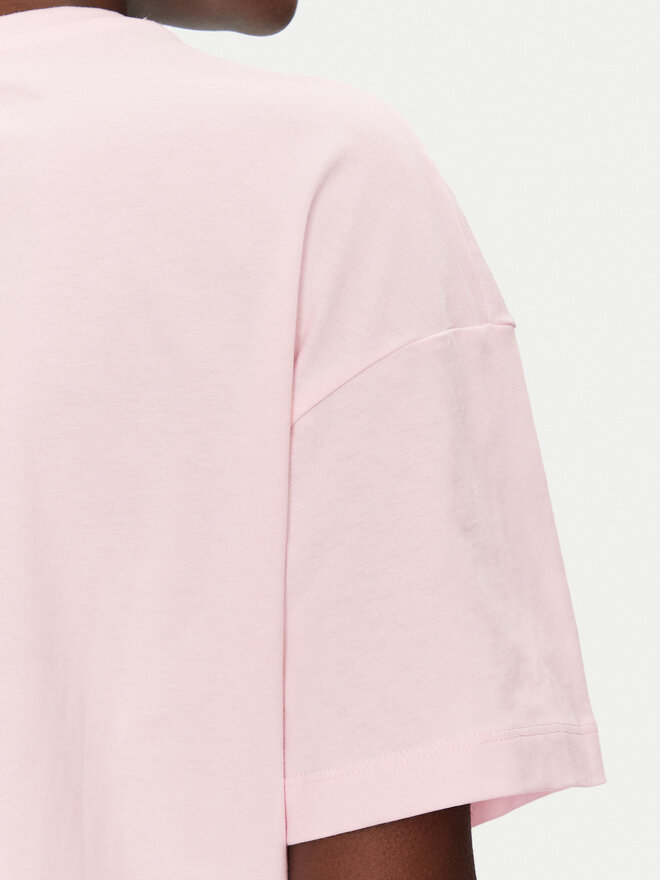 Converse Converse T-Shirt Thorned 10028306-A03 Rosa Oversize