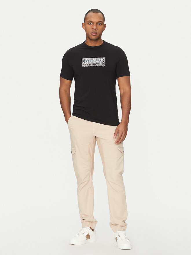 Guess Guess T-Shirt M5GI19 J1314 Μαύρο Regular Fit