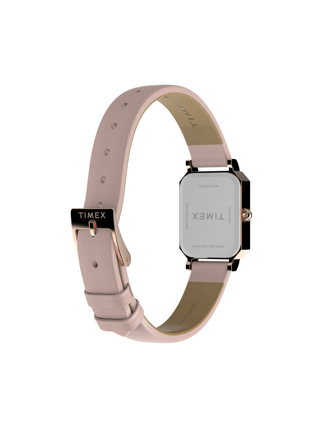 Timex Zegarek Timex Dress TW2Y01100 Złoty