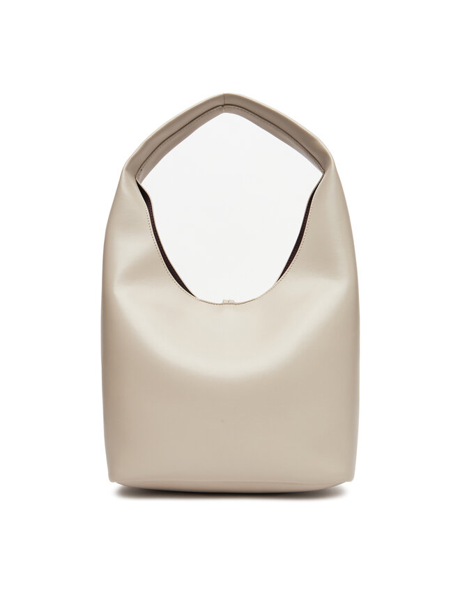 Calvin Klein Jeans Handtasche Calvin Klein Jeans Stone Lock Slouchy Small Shoulde LV04K3176G Écru