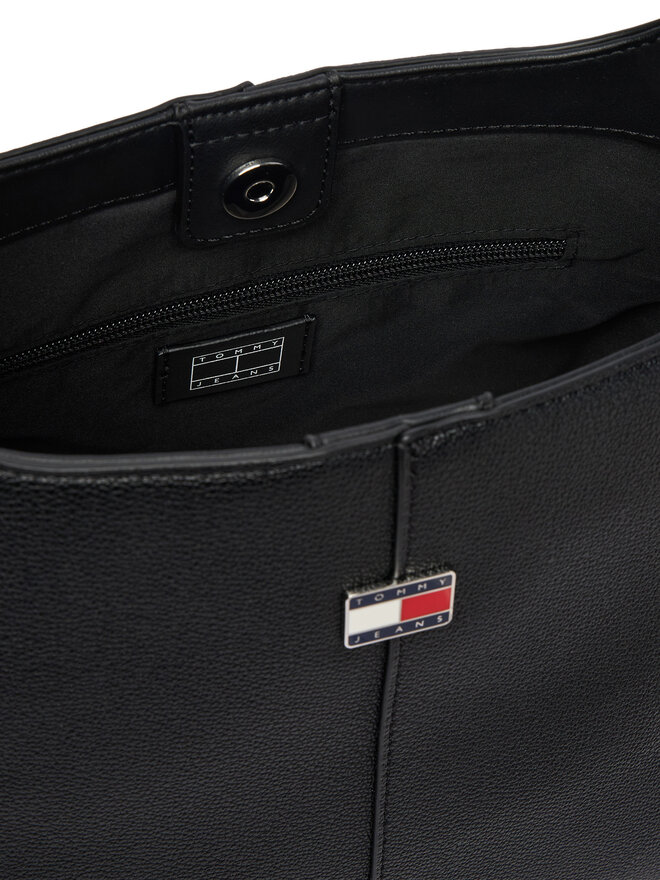 Tommy Jeans Handtasche Tommy Jeans Tjw City Bucket AW0AW19062 Schwarz