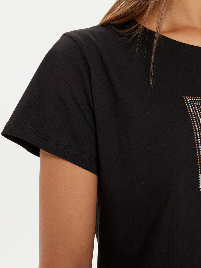 Liu Jo Liu Jo Camiseta TF4209 J6040 Negro Regular Fit