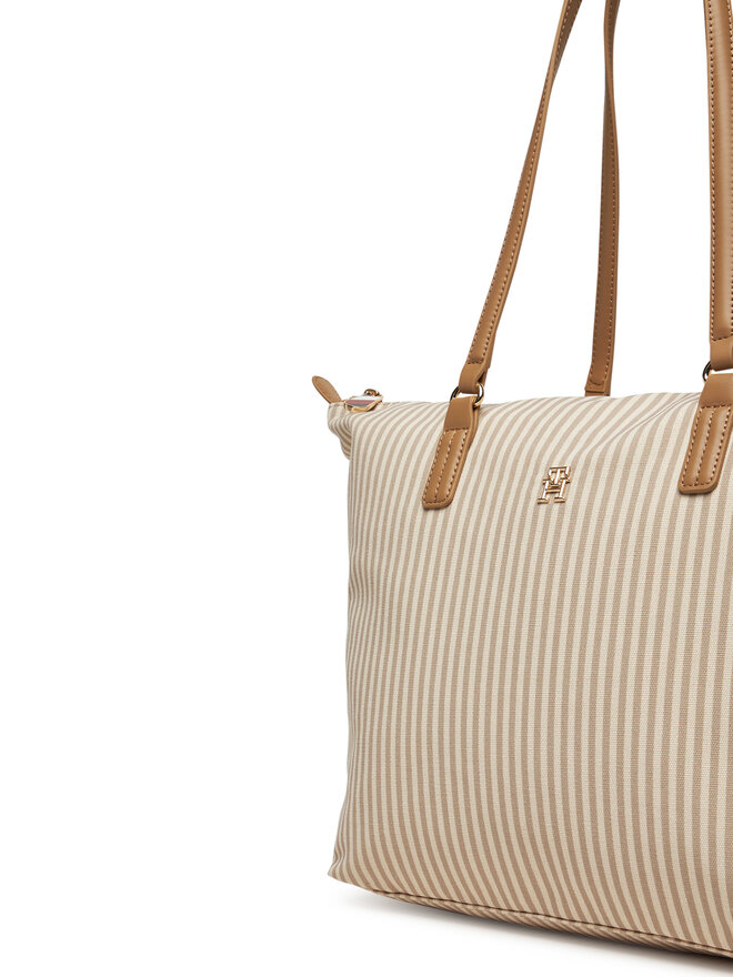 Tommy Hilfiger Torebka Tommy Hilfiger Poppy Summer Tote AW0AW17203 Beżowy
