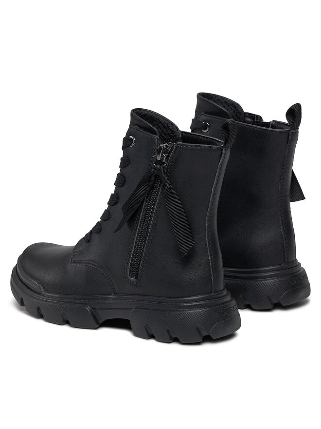 Geox Боти Geox J Junette Girl J36HVG 000BC C9999 S Черен
