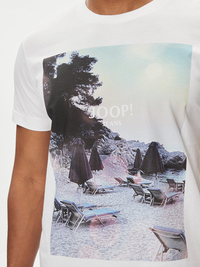 JOOP! Jeans JOOP! Jeans Marškinėliai 47Dario 30042425 Balta Modern Fit