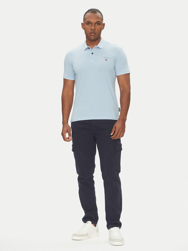 Napapijri Napapijri Polo Elbas NP0A4GB4 Svijetloplava Regular Fit