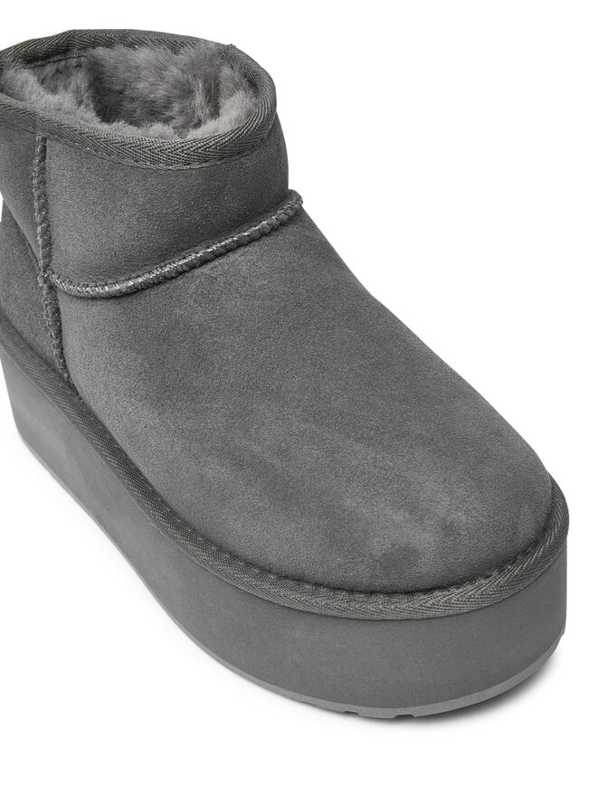 EMU Australia Μπότες Χιονιού EMU Australia Stinger Micro Flatform W13082 Γκρι