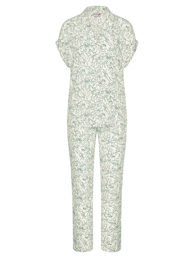 Triumph Triumph Pyjama Boyfriend 10222611 Grün Relaxed Fit
