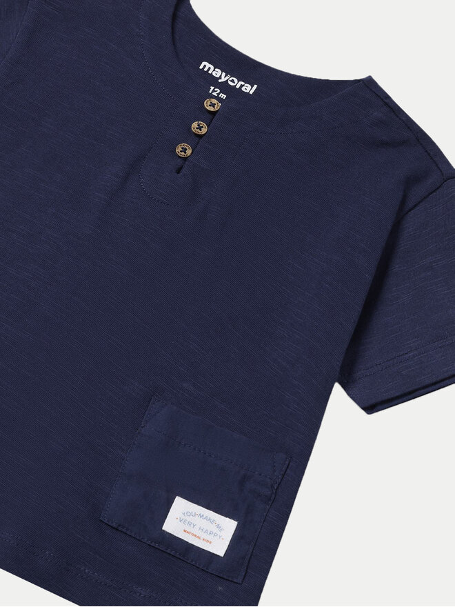 Mayoral Mayoral T-Shirt 01016 Dunkelblau Regular Fit